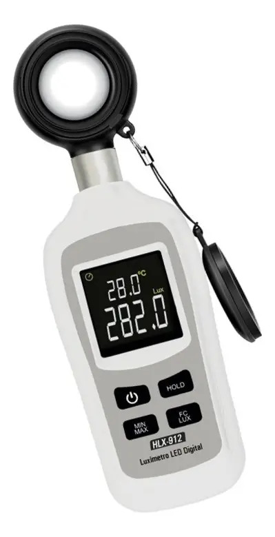 Luxímetro Digital Hikari Hlx-912 LED Mini Profissional Pilha AAA