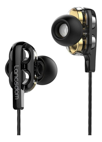 Imagen 2 de 2 de Audífonos in-ear Langsdom D4C black