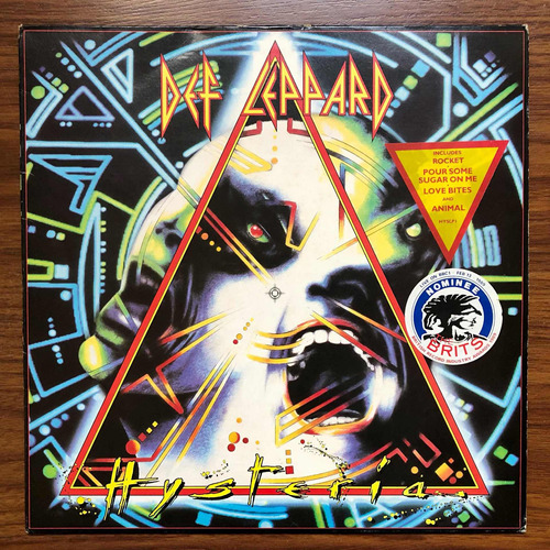 Def Leppard Hysteria Lp 1ra. Ed. U.k. 1987 Journey *leer