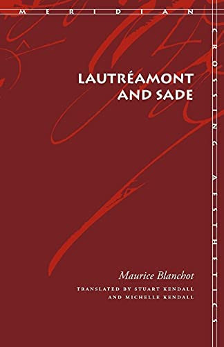 Libro:  Lautréamont And Sade (meridian: Crossing Aesthetics)