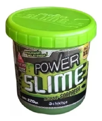 Imagen 2 de 4 de Slime Power Pote 220grs Sorpresa Y Aroma