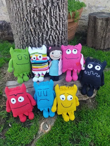 El monstruo de colores amigurumi cheap