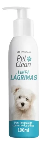 Limpa Lágrimas Pet Clean Para Cães 100ml Olhos Sensíveis