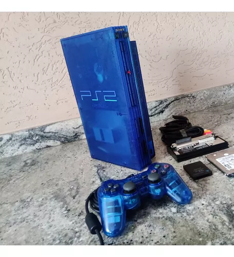 CONSOLE - PLAYSTATION 2 FAT OCEAN BLUE (JP VER.) (1)