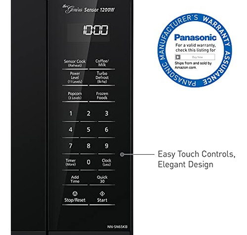 Horno Microondas Panasonic Nn-sn65kb 1.2 Pies Cúbicos 1200 W
