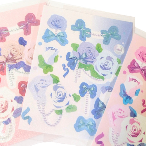 Pack Deco Para Photocards Stickers + Toploader + Sleeves Pack Verde Con Pinza Recta