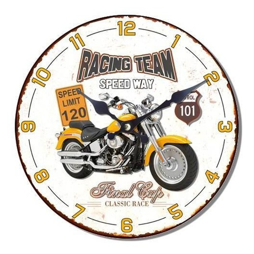 Reloj Mural Racing Team/ Runn