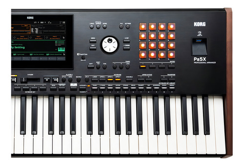 Teclado Korg PA5x 61, 61 teclas, arranjador profissional, cor preto