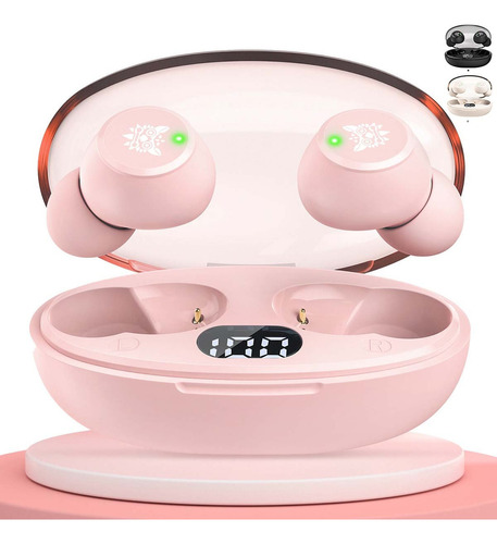 Auriculares Gamer Audifonos Inalámbricos Bluetooth In Ear Color Rosa