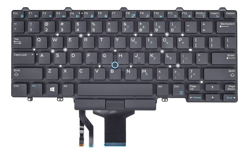 Teclado Para Dell Latitude E5450 E5470 5480 7480 Idioma: Us