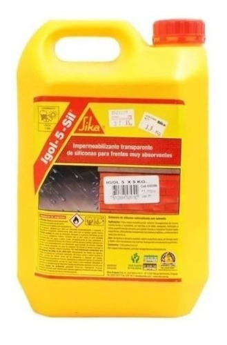 Impermeabilizante Incoloro Siliconado Igol-5-sil 5lt Sika - 