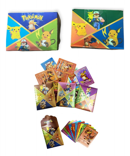 Caja De Cartas Pokemon Multicolor 15 Sobres  150 Cartas 