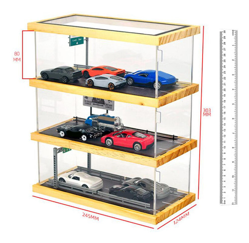 1:64 Diorama Estacionamiento Escena Modelo Estilo C