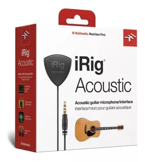 Irig Acoustic Ik Microfone Interface Violão iPad iPhone iPod