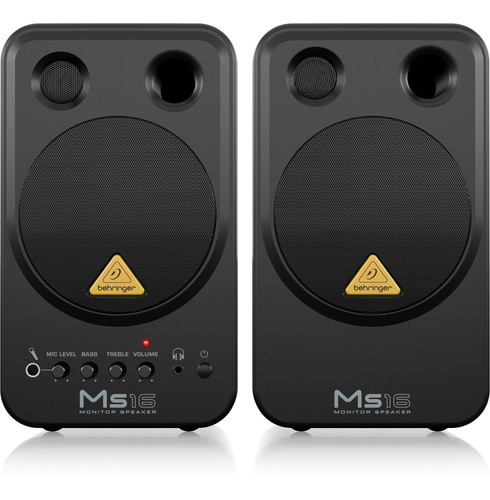 Monitores De Estudio Behringer Ms16 Alto Rendimiento Activo