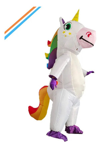 Lindo Vestido De Mascota, Disfraz Inflable De Unicornio