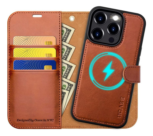 Ocase Para El iPhone 15 Pro Max Case Fase De Billetera Desmo