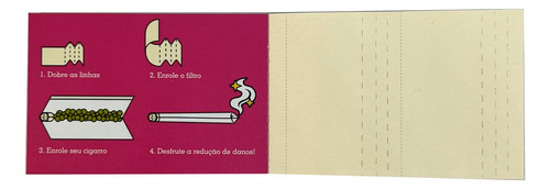 Filtro Para Cigarro Sessãozada Extra Large Extra Large Vergê Sabor Sem Sabor 6cm X 4cm