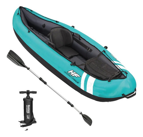 Bomba de aire inflable Ventura para kayak Remo para 1 persona, color turquesa Bestway