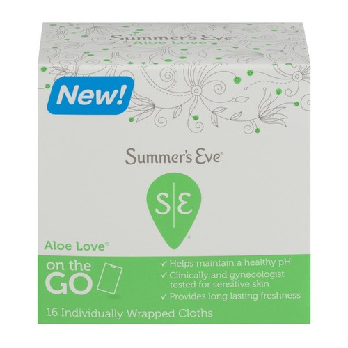 Toallitas De Limpieza Femenina Summer's Eve Aloe Love 16 Ct