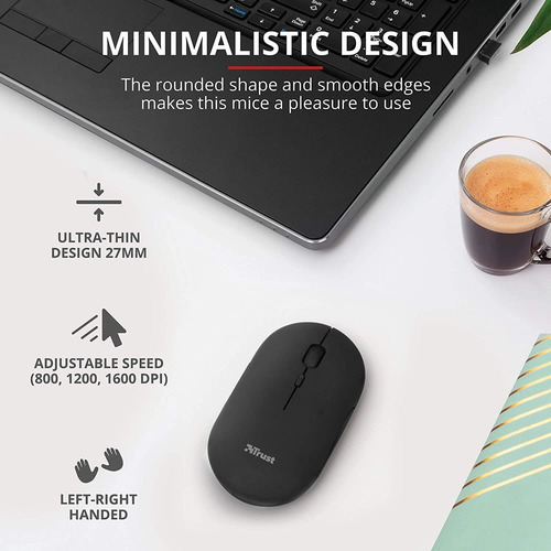 Imagen 4 de 10 de Mouse Bluetooth Recargable Inalambrico Pc Notebook Android