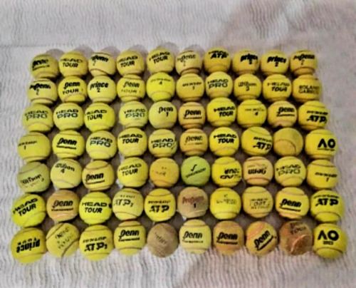 Pelota De Tenis Usadas X50unid. Buena Presión Amarillo (Usado)