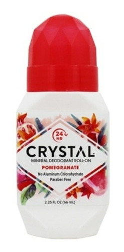 Desodorante Crystal Roll-on Romã 66ml S/ Alumínio E Parabeno