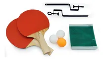 Comprar Set Ping Pong 2 Paletas + 3 Pelotas + Red + 2 Soportes 10717 Color Madera Tipo De Mango Madera