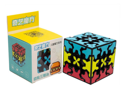 Cubo De Engranes Qiyi Gear Sandwich Color De La Estructura Base Negra