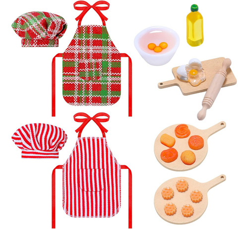Hungdao Juego De Accesorios De Elfo De Navidad, Mini Elfo, P