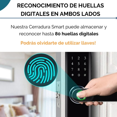 Cerradura Inteligente Wifi | Puertas Exteriores E Intemperie