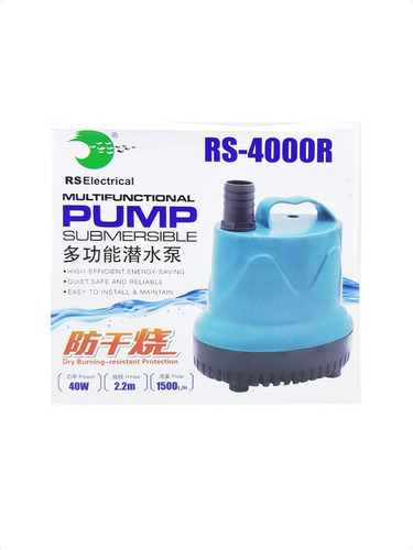 Imagen 10 de 10 de Bomba Fuente De Agua Sumergible Estanque Rs 3000r 1000l/h 2m