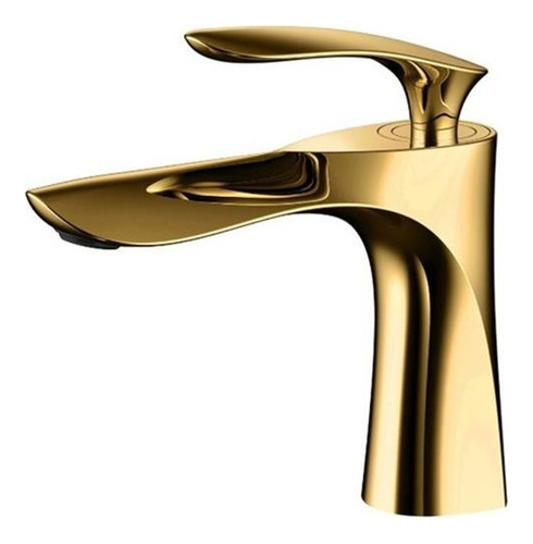 Grifo Monomando Mezclador Baño Lavabo Dourado