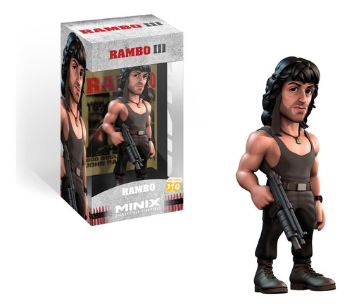 Minix - Filmes 110 - Rambo - Rambo Iii Com Camiseta - Coleci