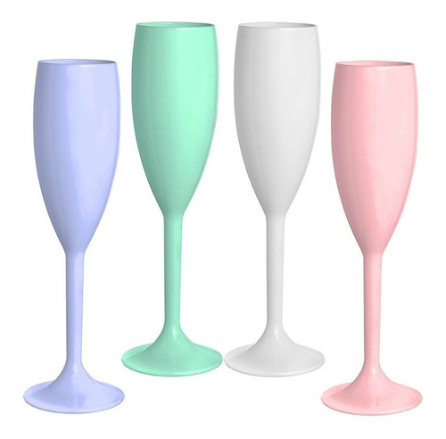 Imagen 4 de 7 de 50 Copa Espumante Plástico Eventos Bar Champagne Con Tu Logo