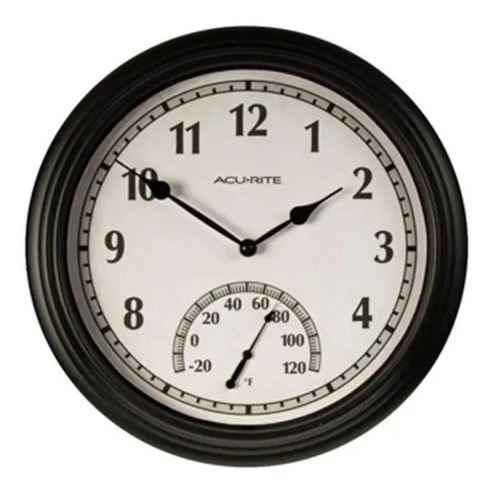 Reloj Analogico Con Termometro Para Uso En Interiores