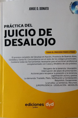 Práctica Del Juicio De Desalojo Con Cd / Jorge Donato