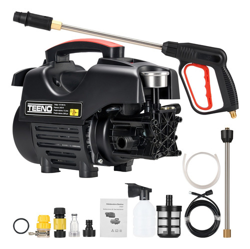 Teeno hidrolavadora 2600psi de presión máxima 2400w negro Blackdecker ats4t