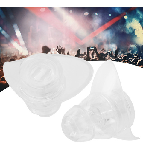 1 Par Tapones Para Oído De Silicona Para Dormir Y Conciertos