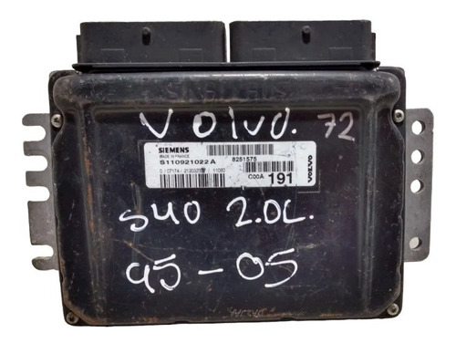 Computadora Volvo  S40 2.0l  Original S110921022a