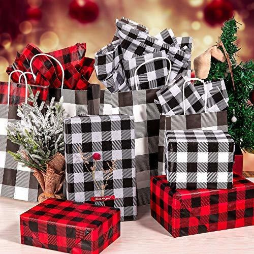 Papel Para Envolver Regalos A Cadros Blanco Y Negro 60 Pzs