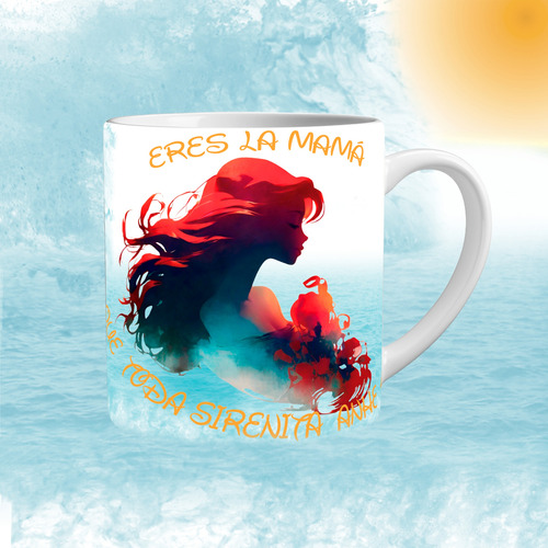 Taza Ariel La Sirenita 330ml 11oz Para Regalo Café O Té