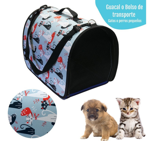 Guacal Cargador Plegable En Pvc Para Mascotas Talla M