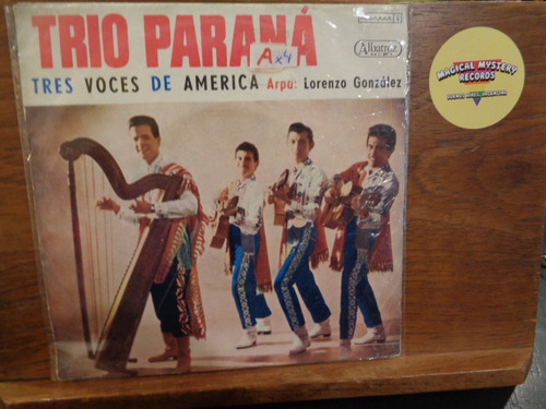 Trio Paraná Tres Voces De America Vinilo Simple Ep Folklore