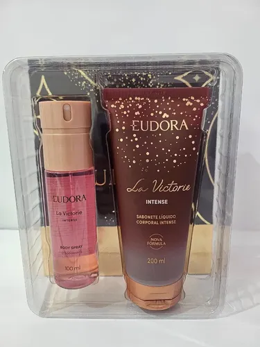 Kit Eudora La Victorie Intense Body Spray + Sabonete Líquido
