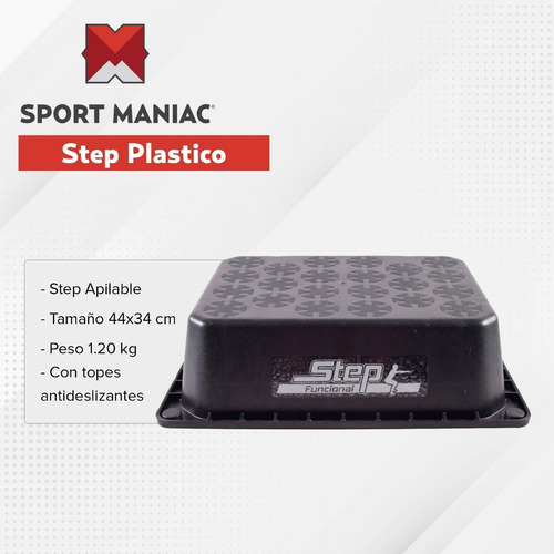 Imagen 2 de 4 de Kit Sport Maniac Step + Banda Elástica + Tobilleras 2kg