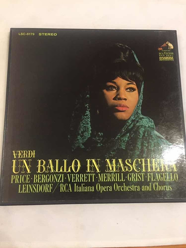 Un Ballo In Maschera Verdi Price Verrett Disco Vinilo Lp