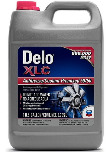 Liquido Refrigerante Delo Xlc 50/50 - Chevron X 1gl.- Blanis