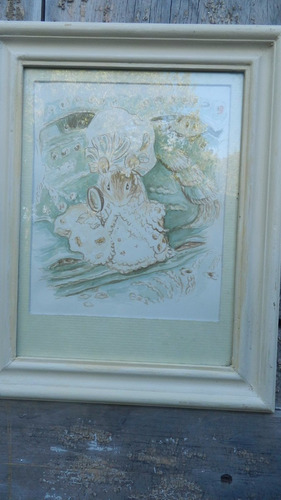 Cuadro Beatrix Potter. Lamina De Acuarela S / Papel.