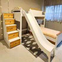 Comprar Cama Puente + Cama + Carro Cama + Mueble Escalera + Tobogan